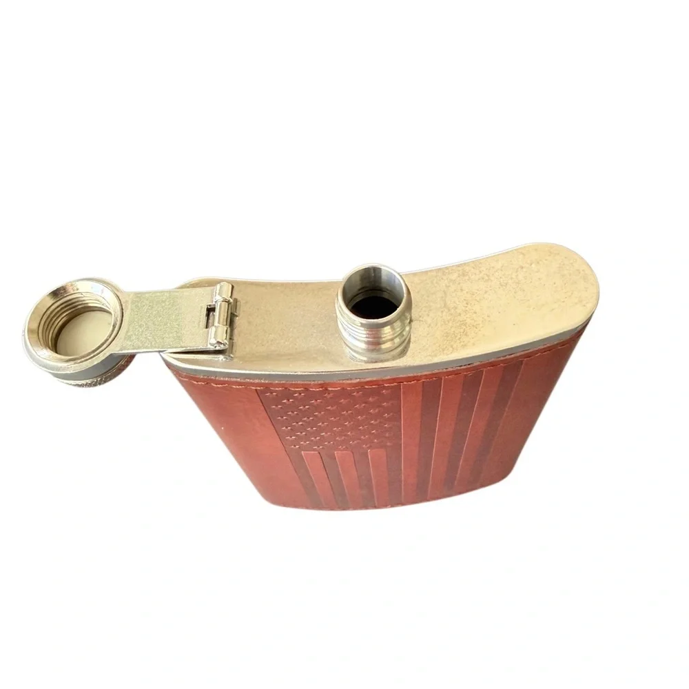 American Flag Travel Flask